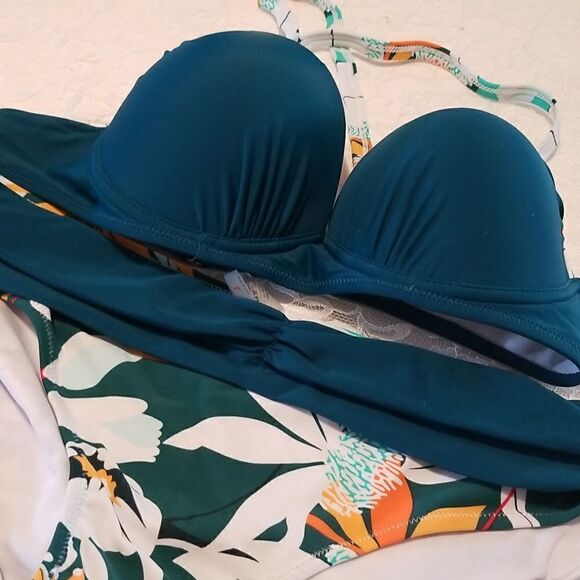 Happy Sailed Womens Push Up Bikini Set Large nwot - Picture 7 of 8